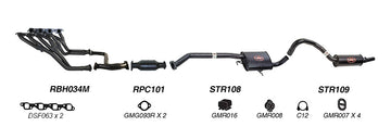 Redback Exhaust 2 1/2" Complete System  for Holden Commodore (04/1995 - 12/2000)